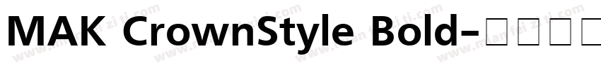 MAK CrownStyle Bold字体转换